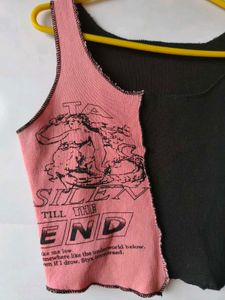 Y2k cyber-punk vintage print tank top ❤️‍🔥