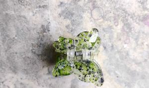 Green Butterfly Hair Clip