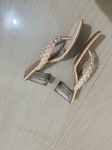 Braided Strap Square Toe Sandals