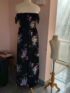 Floral Off-Shoulder Maxi Dress