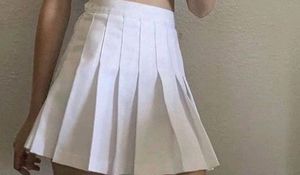 ‼️PRICE DROP‼️White Pleated Skirt Pinteresty