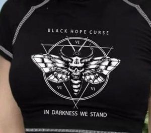 Graphic Print Crop Top