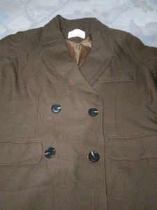 Brown Double Breasted Blazer