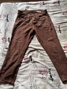 Brown Denim Jeans(MomFit)