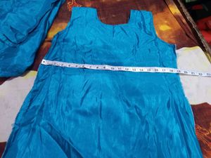 Elegant Blue Anarkali Kurta Set