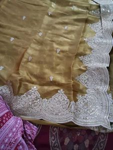 Elegant Mustard Saree