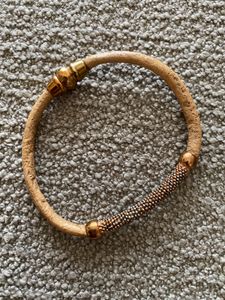 Fossil leather magnetic Unisex Bracelet