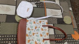 Combo Of Tote Bag And Sling Ba