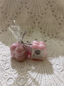 Rose Scented Pink Candles