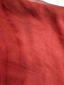 Elegant Red Saree with Lace Work