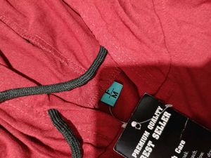 Red Zip-Up Hoodie, M Size