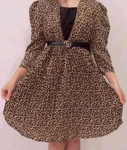 Animal print dress