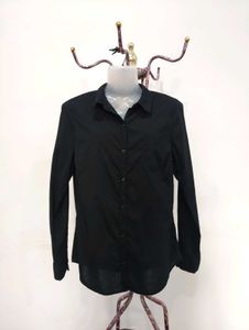Classic Black Button-Down Shirt