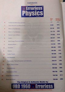 Errorless Physics NEET 2021 - Like New!
