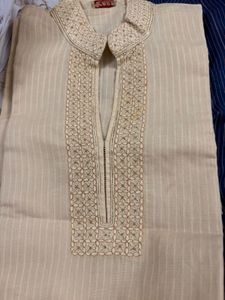 3 Kurta Set With White Pyjama
