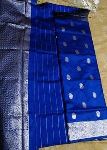 Elegant Blue Banarasi Saree