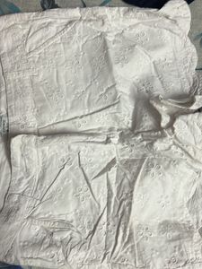 Cute White Embroidered Short