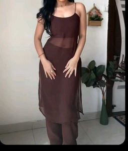 Brown Kurta