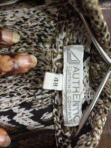 Tiger Print Cutsleeves Shirt