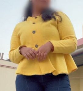 Mustard Yellow Peplum Jacket