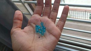 Blue Crystal Beads