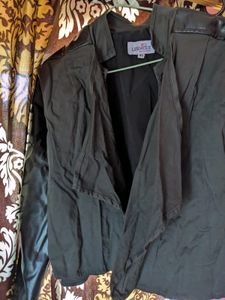 Black Leather Sleeve Winter 🧥 For Women