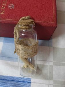 Beautiful Glass Bottle With Msg Inside