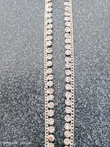 Women Silver Pleted Artificial Two Ankles Set