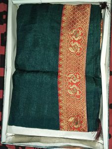 Saree With Blouse Piece And Saya