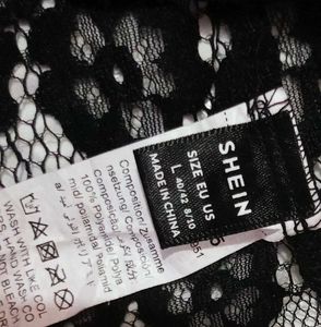 Black Lace Dress &amp; Skirt Set