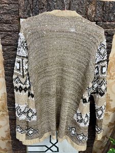Golden Sequinned Shrug Sweater
