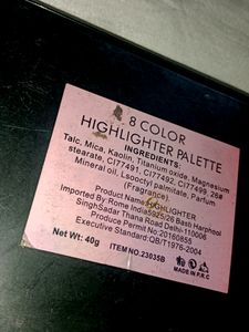 8 COLOUR HIGHLIGHTER PALLET( MARS)