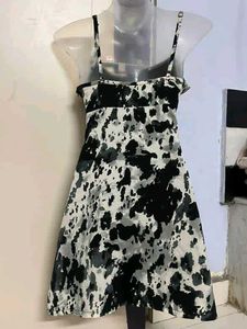 Pinterest yk2 Black &amp; White Print Dress