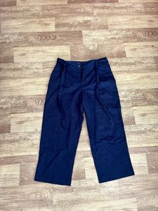 Zara Linen Belted Trousers