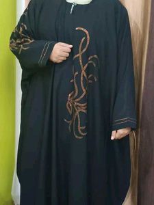 Fancy Stone work Abaya With Stylish Hijab