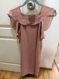 Van Heusen medium size Peach Color Party Dress