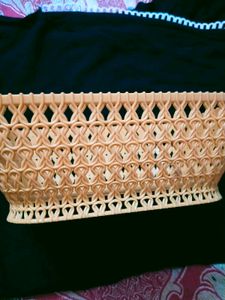 Orange Plastic Storage Basket