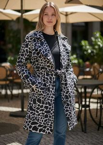 Sales 🔥Chic Animal Print Trench Coat