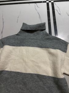 Striped Turtleneck Sweater