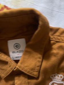 Boys&#39; Brown Button-Down Shirt