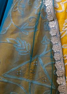 Girls&#39; Ethnic Dress - Yellow &amp; Blue