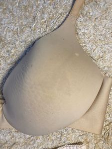 Wireless Padded Beige Bra &amp; Panty Set