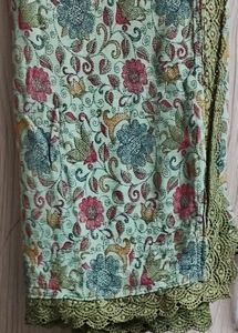 Floral  Emroidery Kurta with duppata set