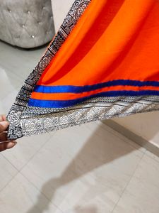 Orange (Kesariya) Colour Cotton Kurti