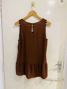 Brown High Low Beautiful Top