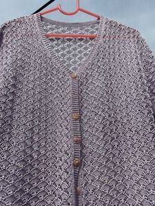 Lavender Knit Cardigan