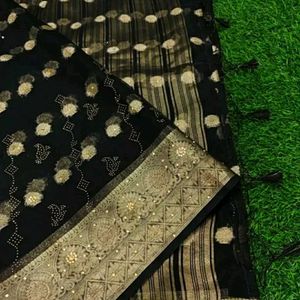 Elegant Black Saree