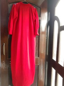 Fleece Embroidered Nightgown