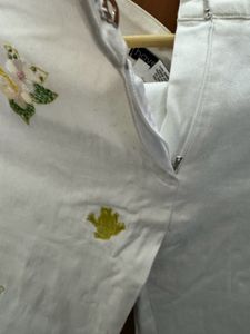White Party Wear Work Capry