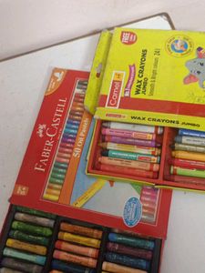 Camel Wax Crayons Jumbo - 24 Colors